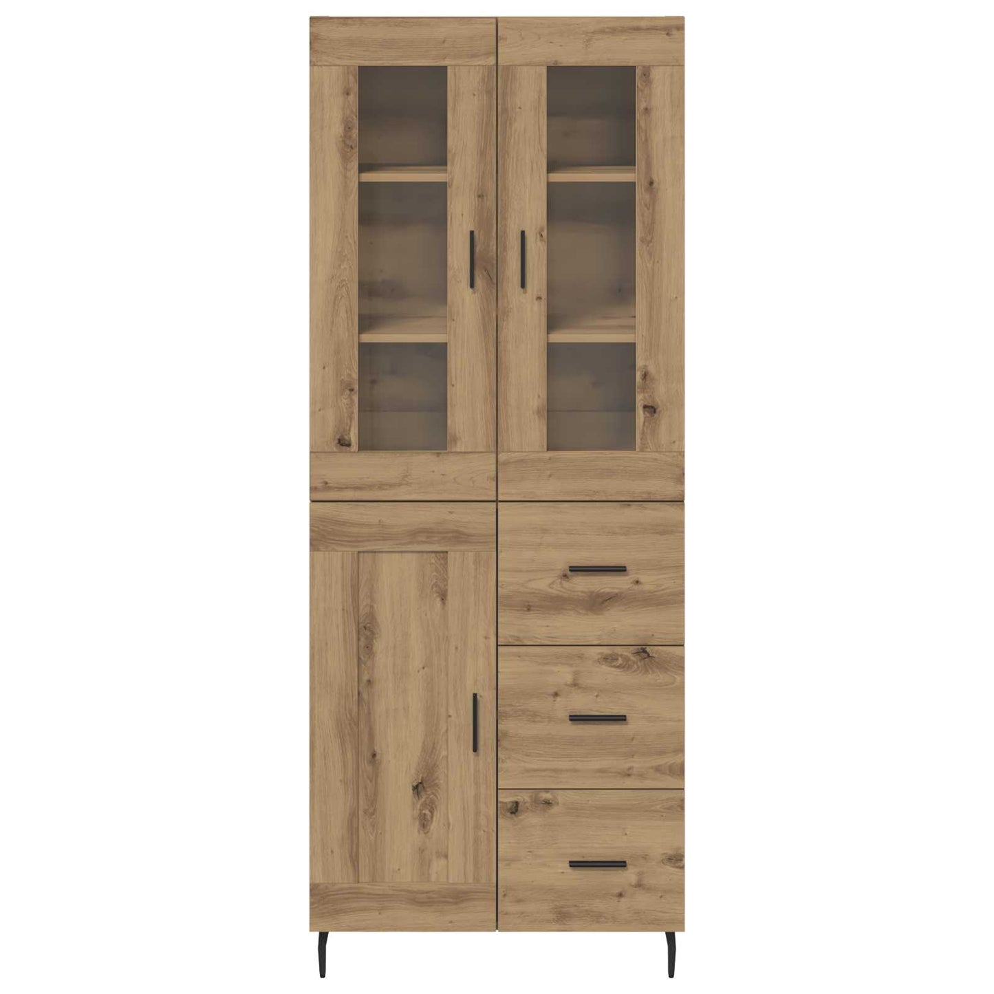 Highboard 2 stk. Artisan-Eiche 69,5 x 34 x 180 cm Holzwerkstoff