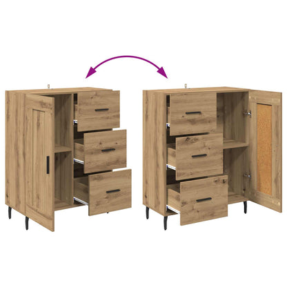 Highboard 2 stk. Artisan-Eiche 69,5 x 34 x 180 cm Holzwerkstoff