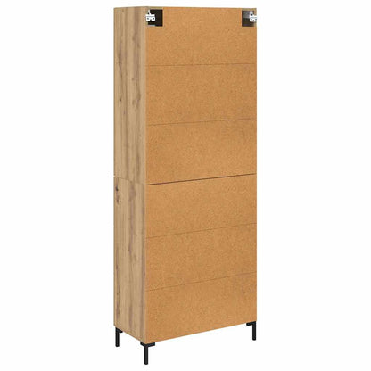Highboard 2 stk. Artisan-Eiche 69,5 x 34 x 180 cm Holzwerkstoff