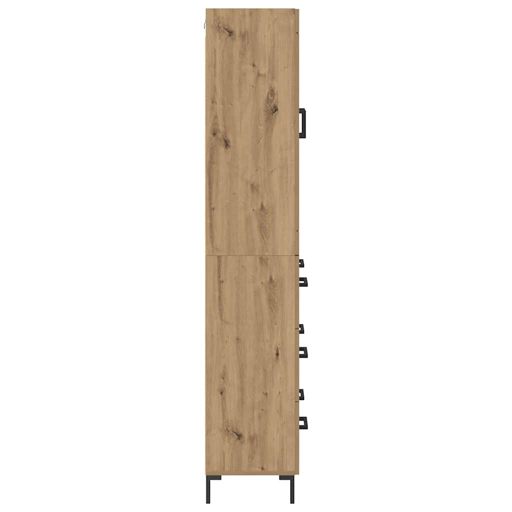 Highboard 2 stk. Artisan-Eiche 69,5 x 34 x 180 cm Holzwerkstoff