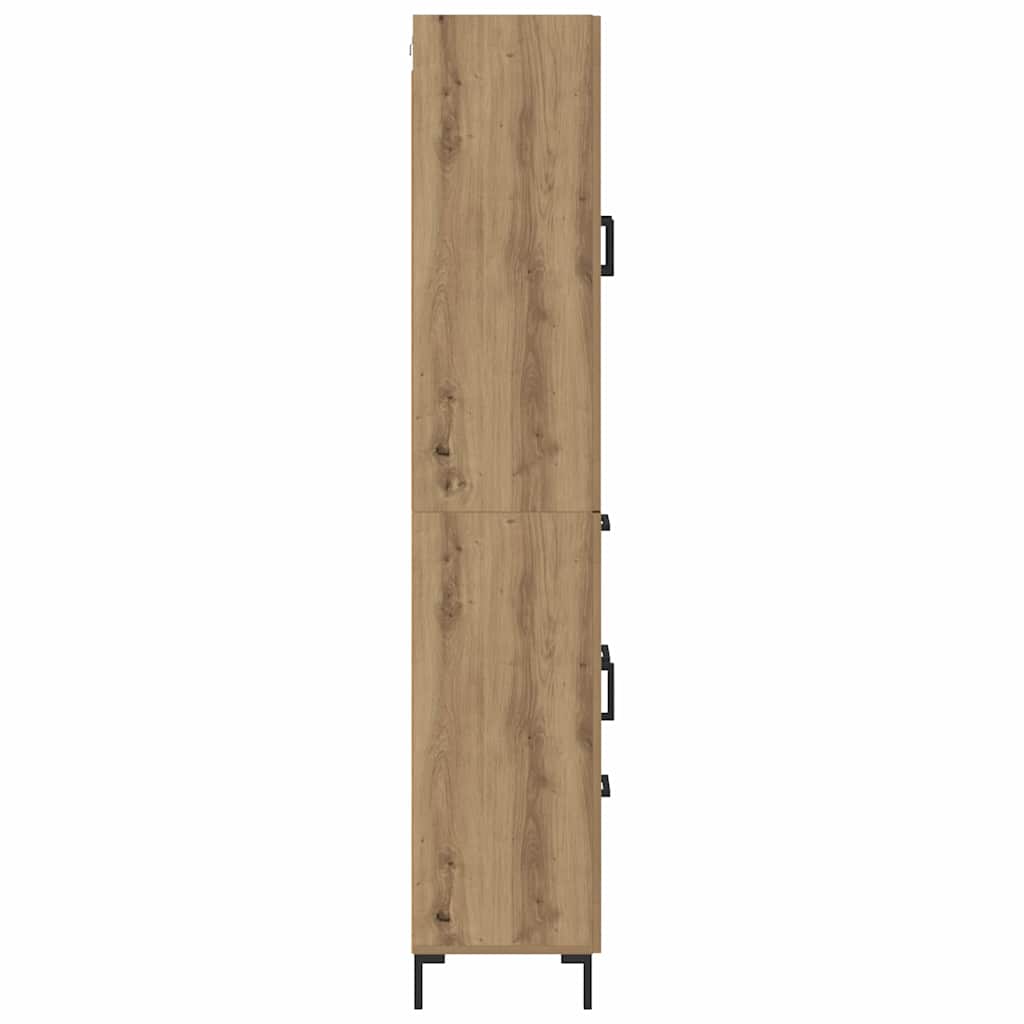 Highboard 2 stk. Artisan-Eiche 69,5 x 34 x 180 cm Holzwerkstoff