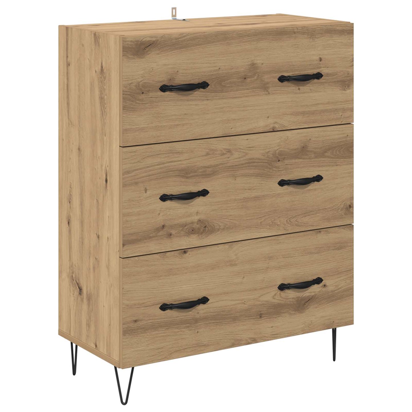 Highboard 2 stk. Artisan-Eiche 69,5 x 34 x 180 cm