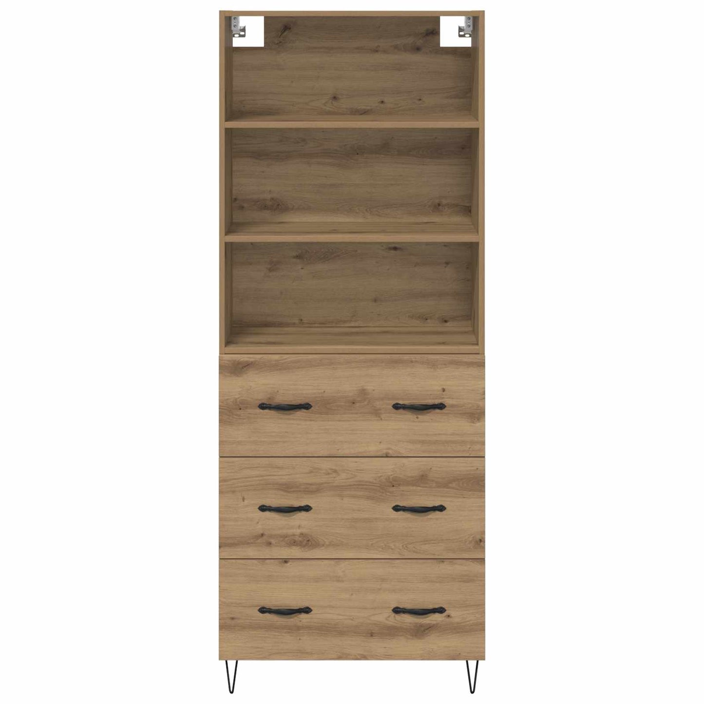 Highboard 2 stk. Artisan-Eiche 69,5 x 34 x 180 cm