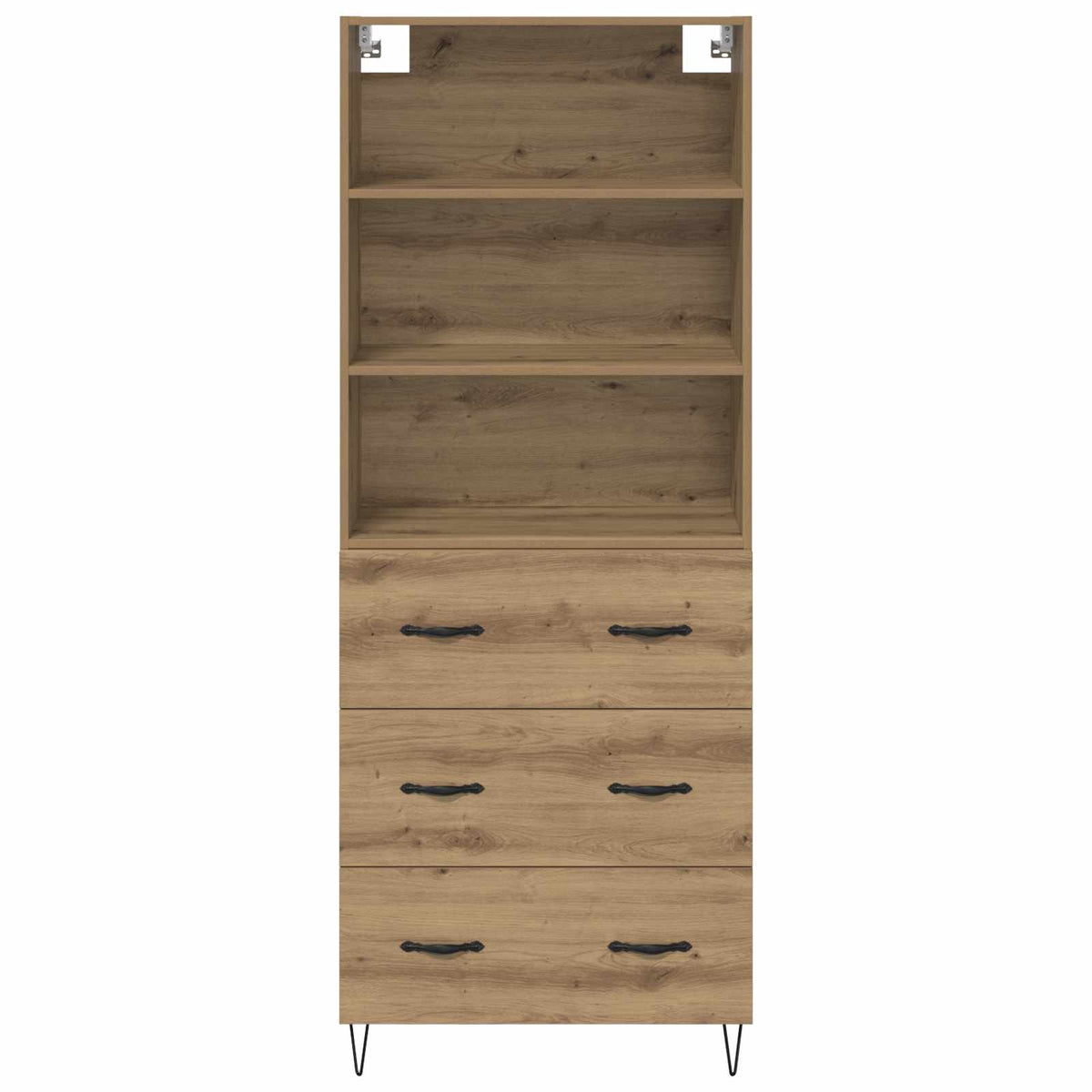 Highboard 2 stk. Artisan-Eiche 69,5 x 34 x 180 cm