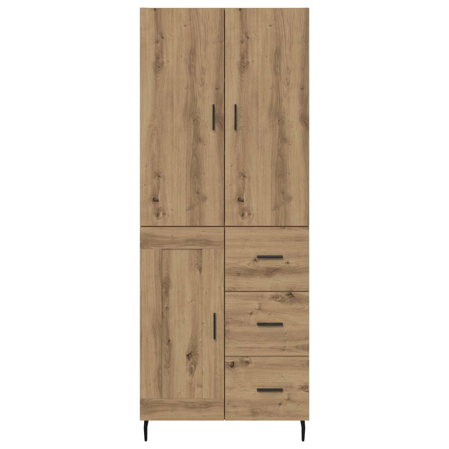 Highboard 2 pcs Artisan-Eiche 69,5 x 34 x 180 cm Holzwerkstoff