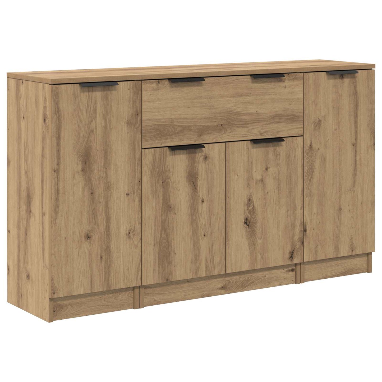 Sideboard 3 stk. Artisan-Eiche 120 x 30 x 70 cm Holzwerkstoff