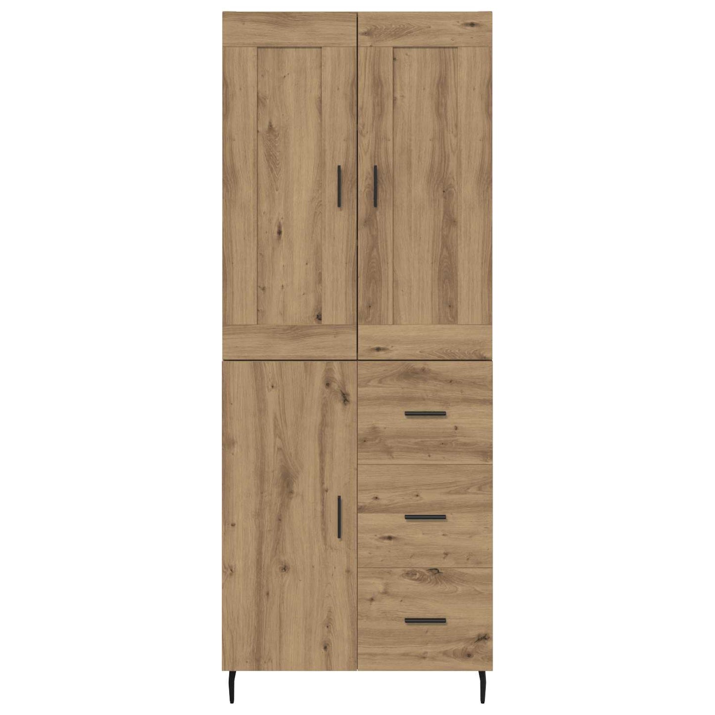Highboard 2 pcs Artisan-Eiche 69,5 x 34 x 180 cm Holzwerkstoff