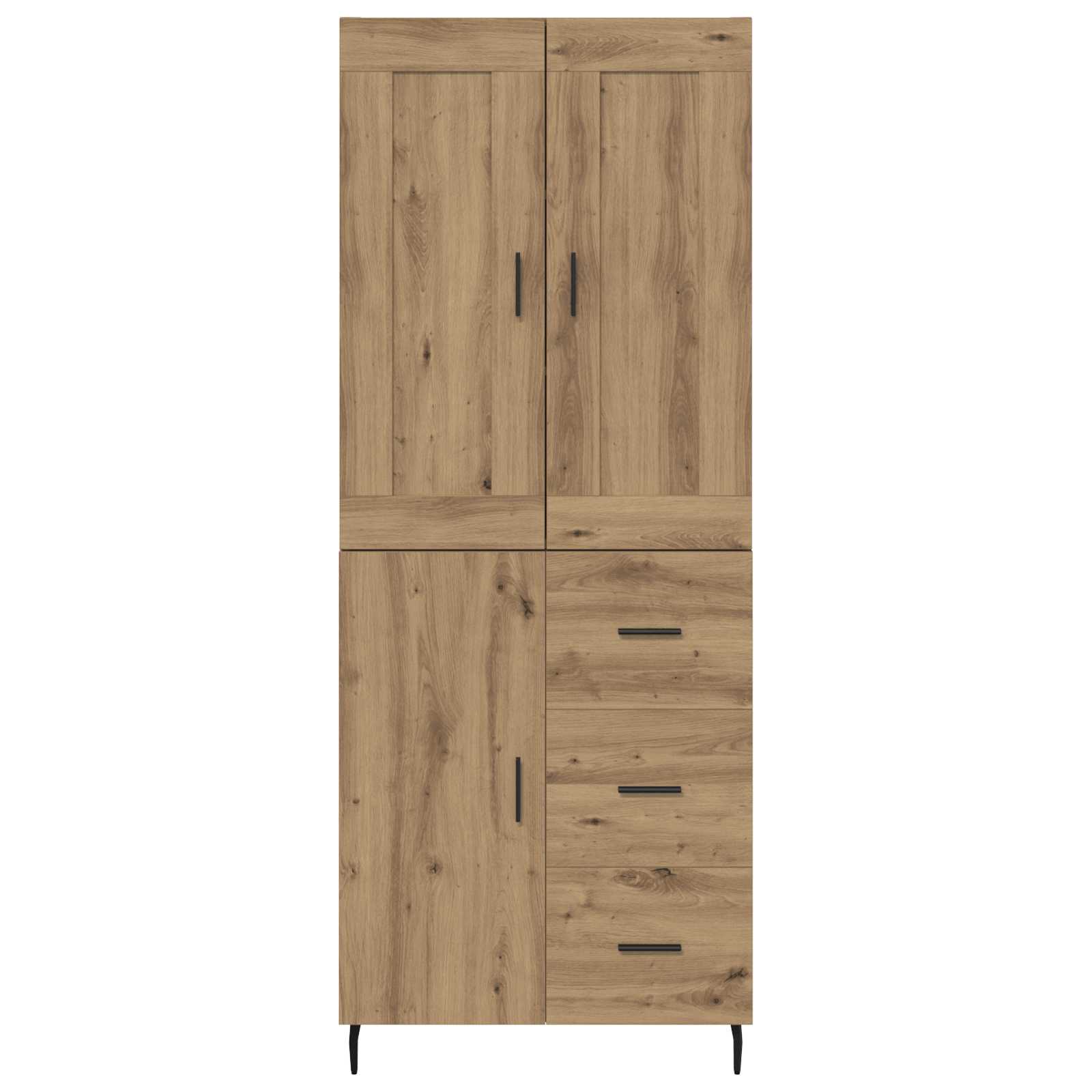 Highboard 2 pcs Artisan-Eiche 69,5 x 34 x 180 cm Holzwerkstoff