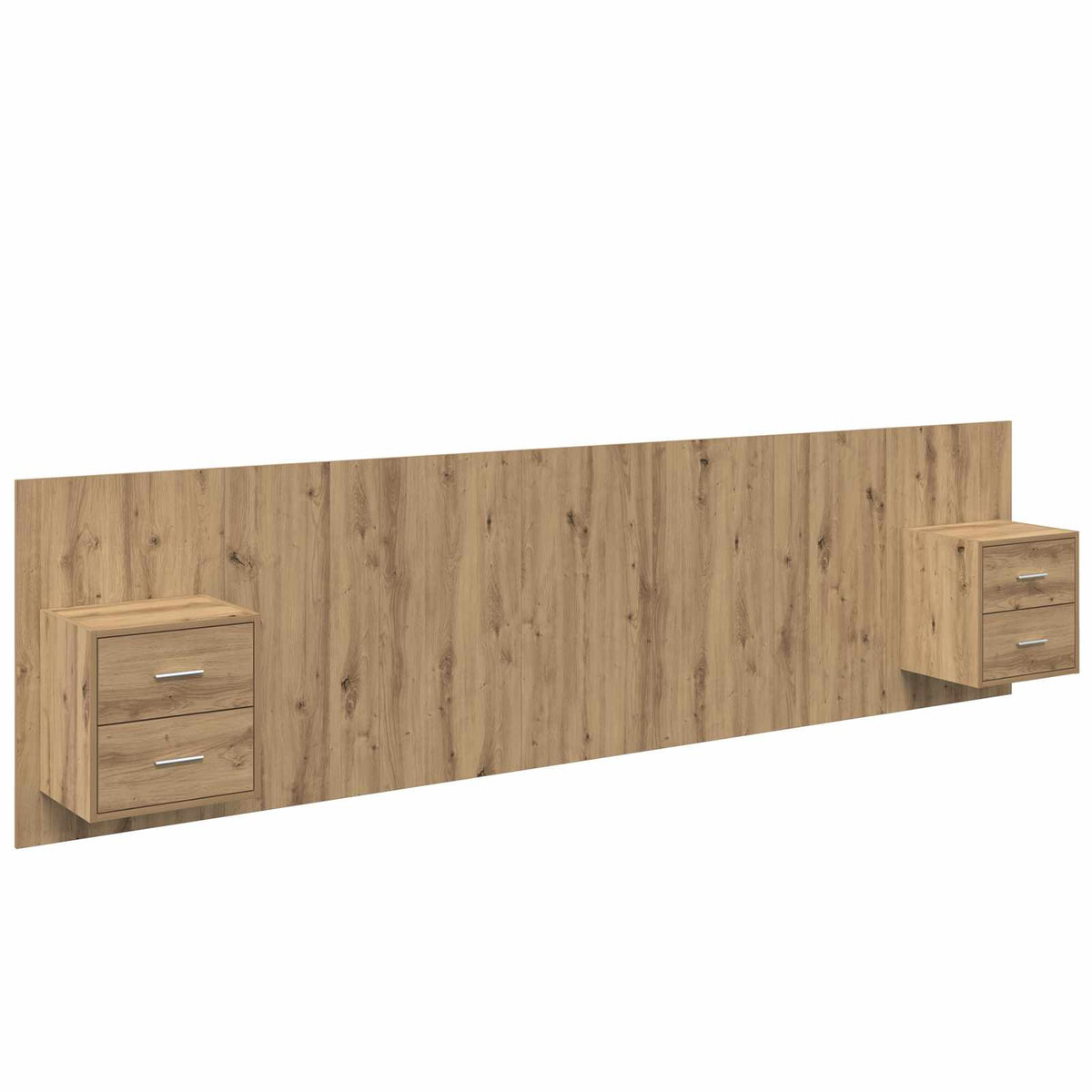 Kopfteil mit Schrank 3 stk. Artisan-Eiche Holzwerkstoff