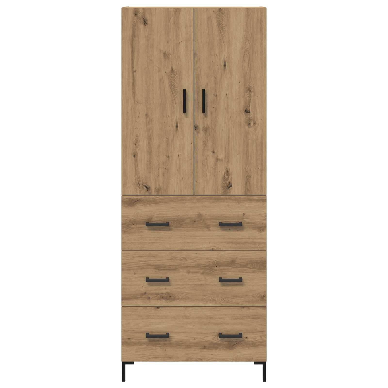 Highboard Artisan-Eiche 69,5 x 34 x 180 cm Holzwerkstoff