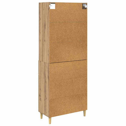 Highboard Artisan-Eiche 69,5 x 34 x 180 cm Holzwerkstoff