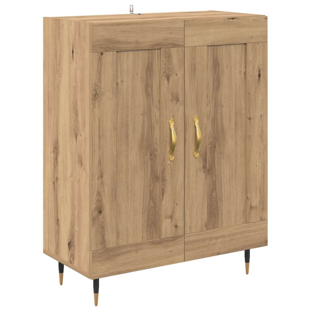 Highboard 2 stk. Artisan-Eiche 69,5 x 34 x 180 cm Holzwerkstoff