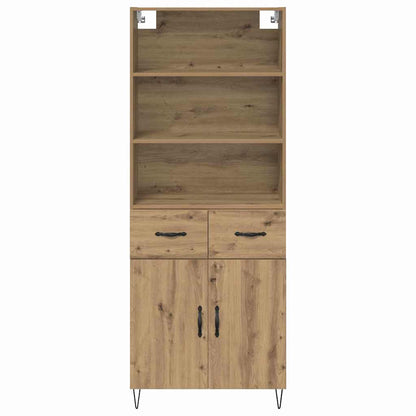 Highboard 2 stk. Artisan-Eiche 69,5 x 34 x 180 cm