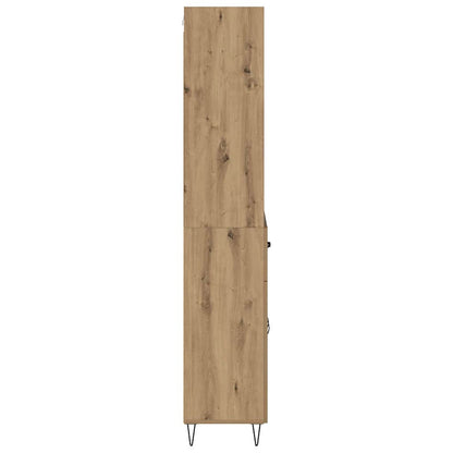Highboard 2 stk. Artisan-Eiche 69,5 x 34 x 180 cm