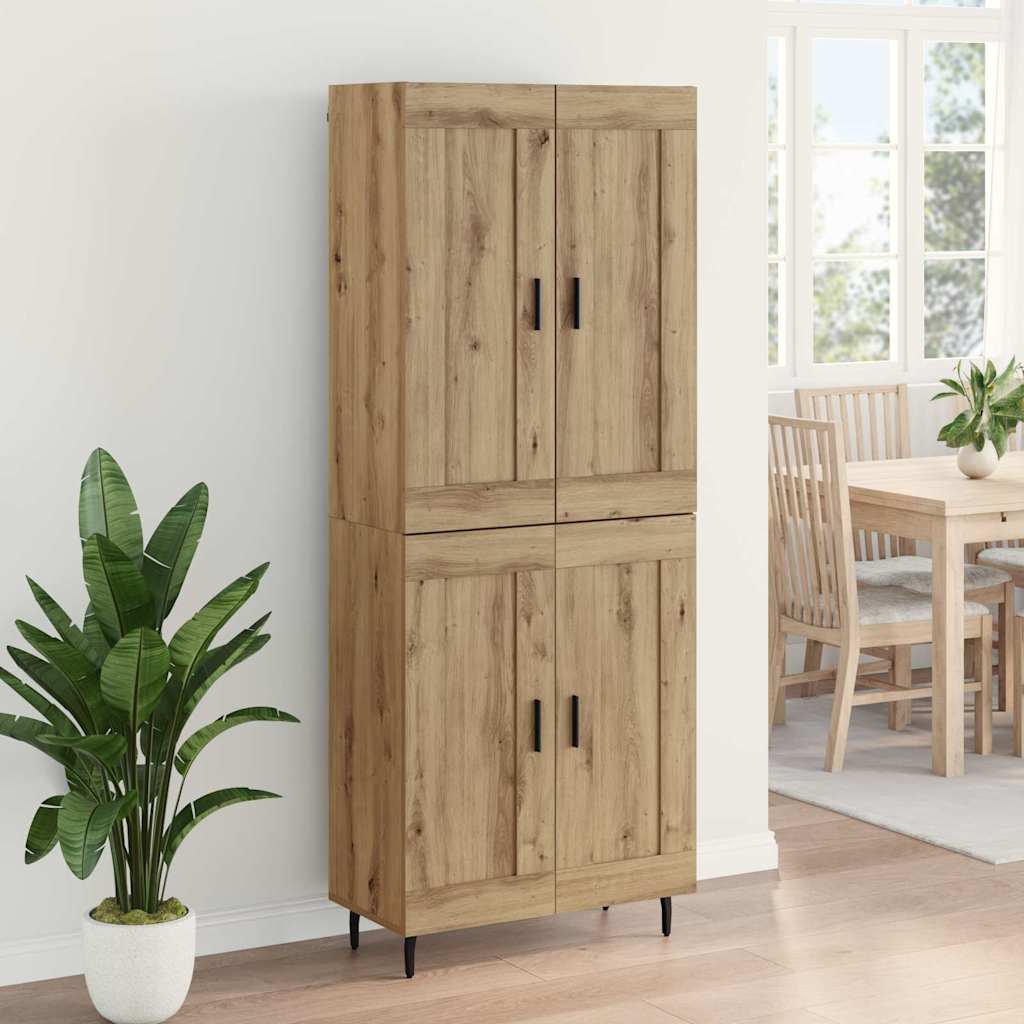 Highboard 2 pcs Artisan-Eiche 69,5 x 34 x 180 cm Holzwerkstoff