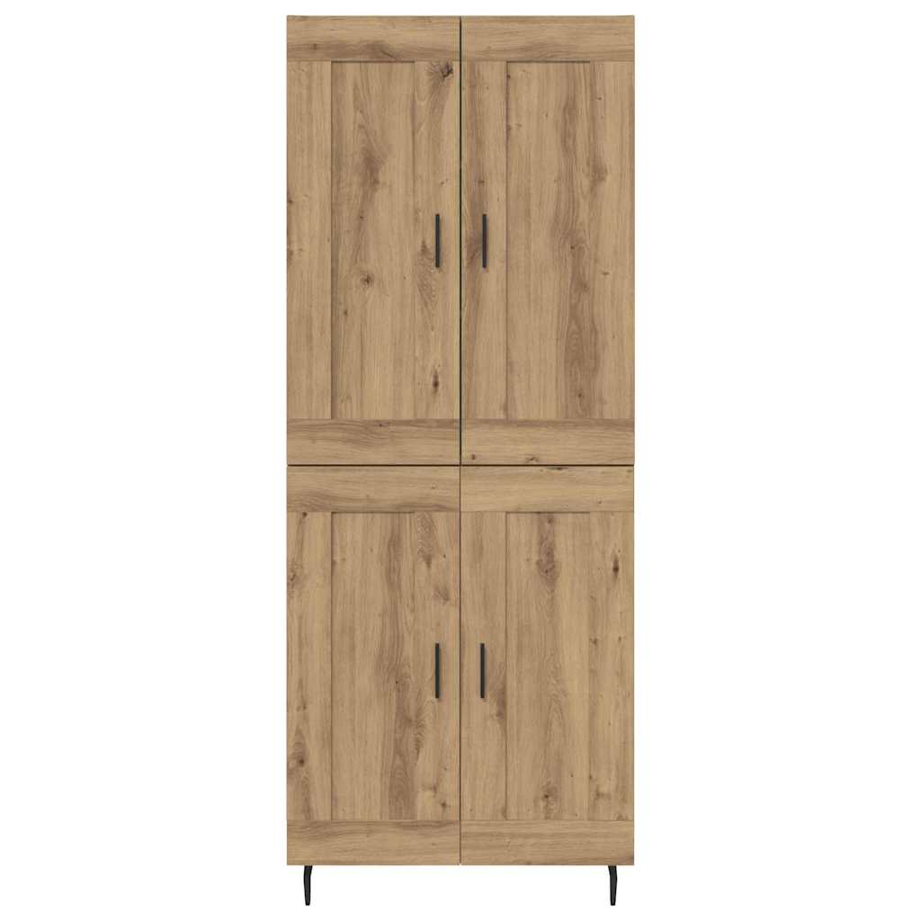 Highboard 2 pcs Artisan-Eiche 69,5 x 34 x 180 cm Holzwerkstoff