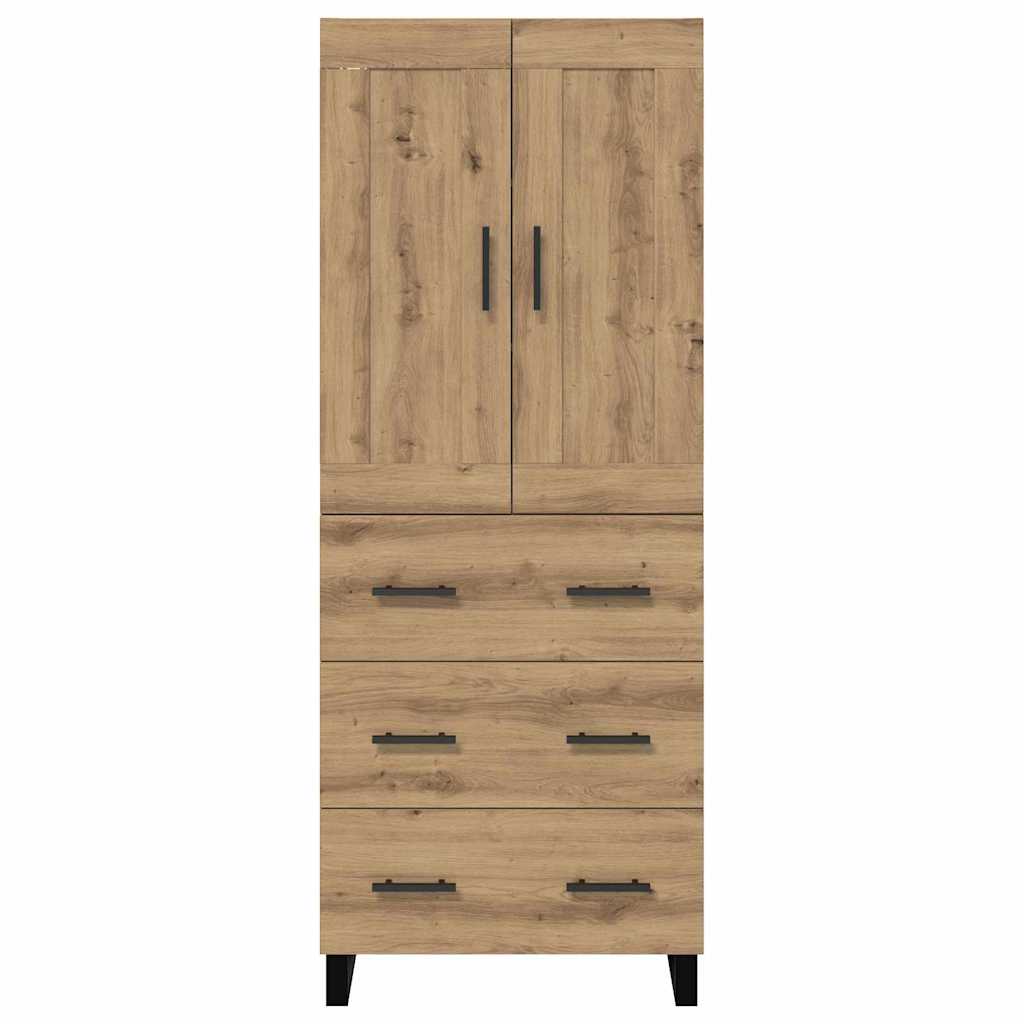Highboard 2 pcs Artisan-Eiche 69,5 x 34 x 180 cm Holzwerkstoff