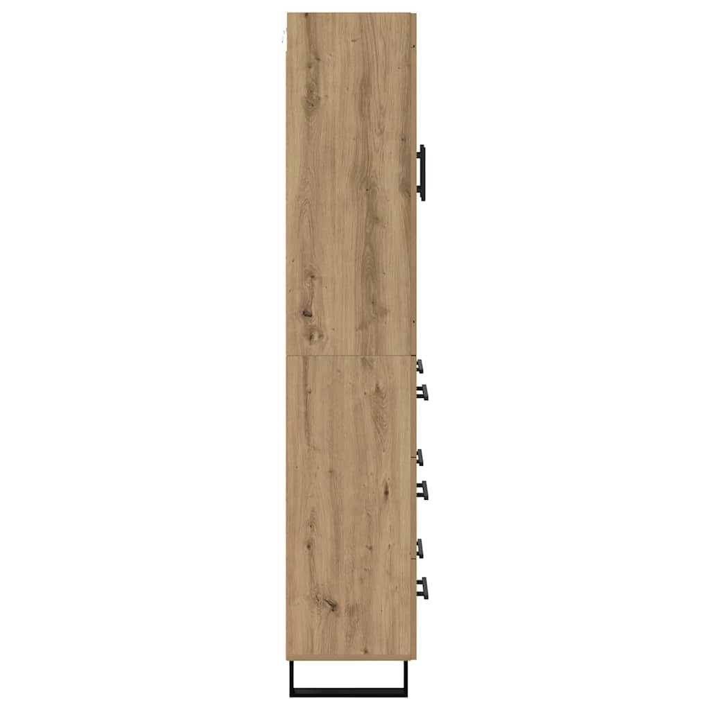 Highboard 2 pcs Artisan-Eiche 69,5 x 34 x 180 cm Holzwerkstoff