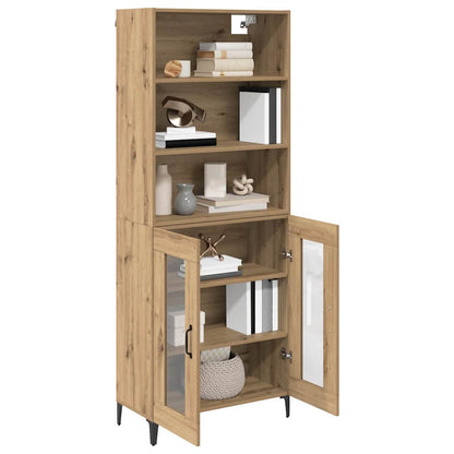 Highboard Artisan-Eiche 69,5 x 34 x 180 cm Holzwerkstoff
