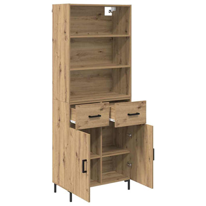 Highboard Artisan-Eiche 69,5 x 34 x 180 cm Holzwerkstoff