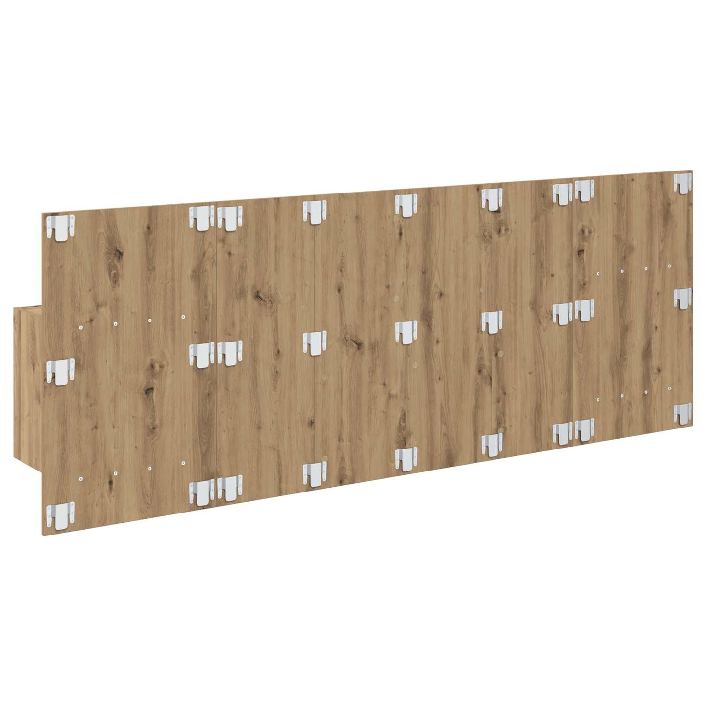 Kopfteil mit Schrank 3 stk. Artisan-Eiche Holzwerkstoff