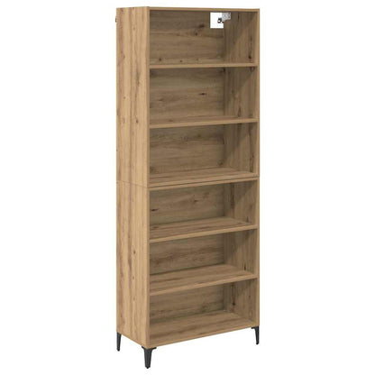 Highboard Artisan-Eiche 69,5 x 34 x 180 cm Holzwerkstoff