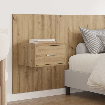 Kopfteil mit Schrank 3 stk. Artisan-Eiche Holzwerkstoff
