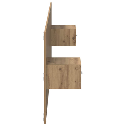Kopfteil mit Schrank 3 stk. Artisan-Eiche Holzwerkstoff