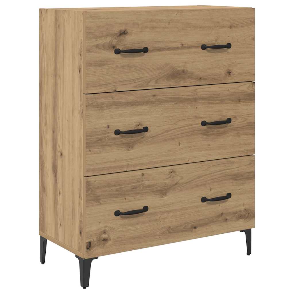 Highboard Artisan-Eiche 69,5 x 34 x 180 cm Holzwerkstoff