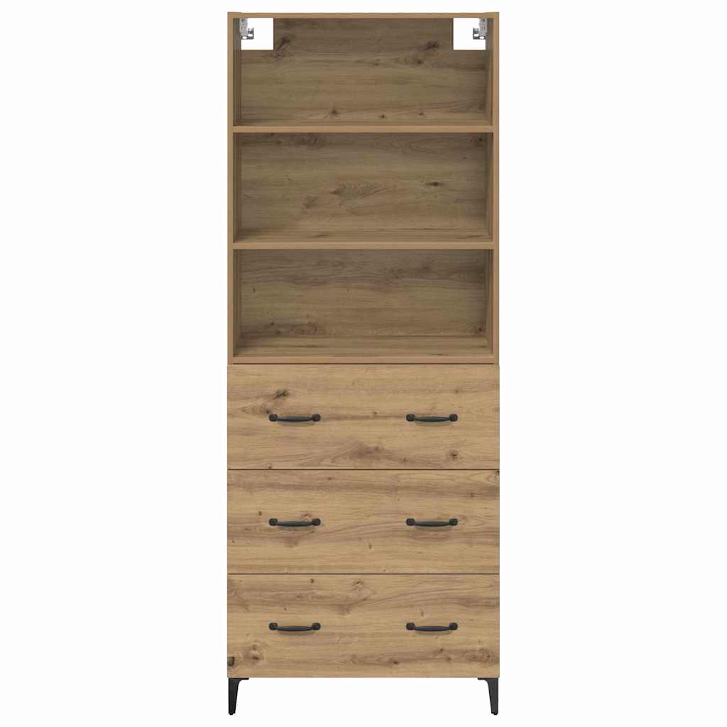 Highboard Artisan-Eiche 69,5 x 34 x 180 cm Holzwerkstoff