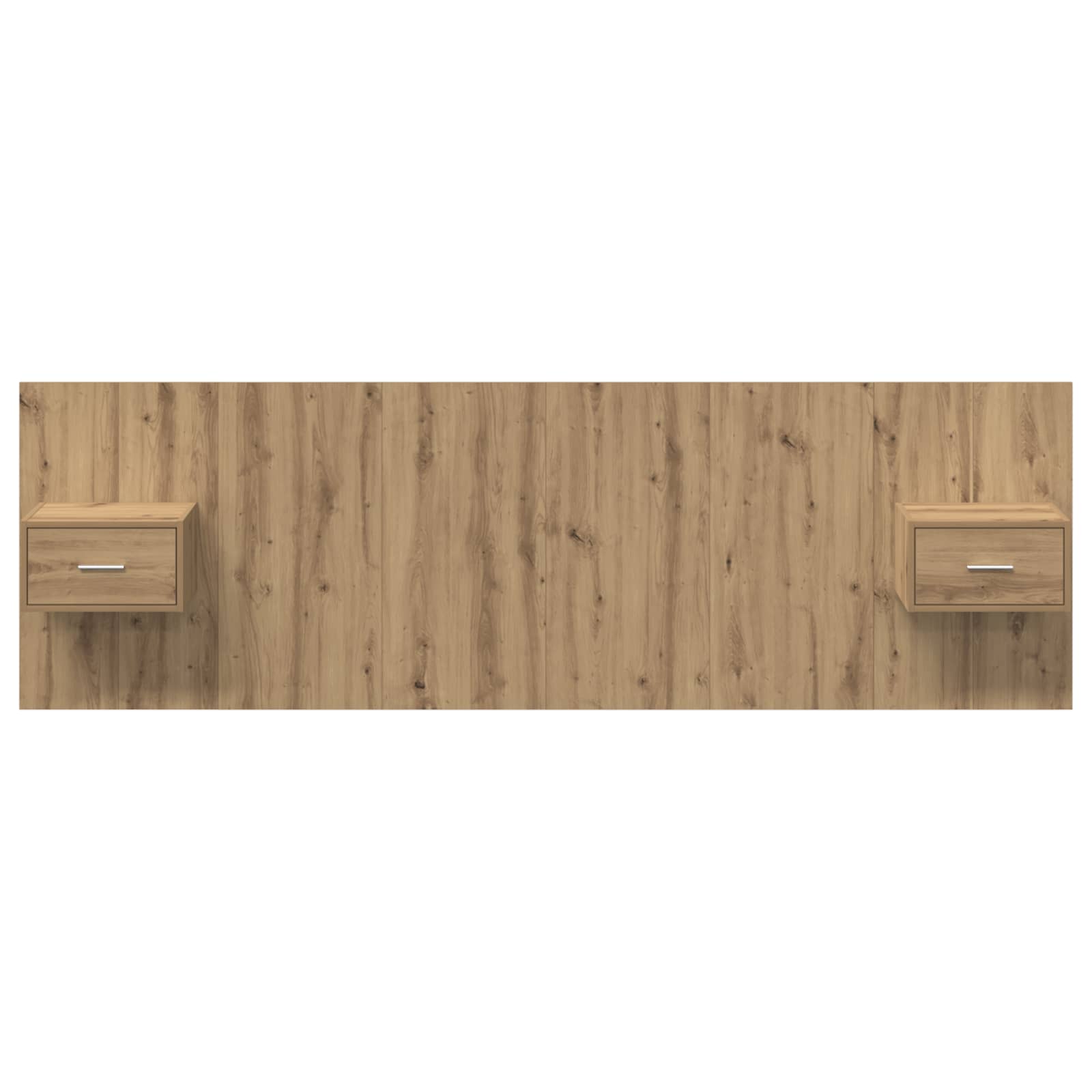 Kopfteil mit Schrank 3 stk. Artisan-Eiche Holzwerkstoff