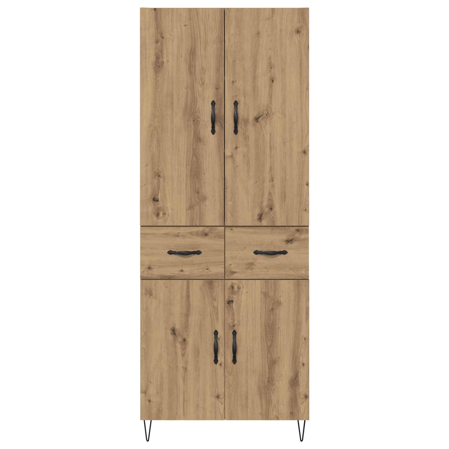 Highboard 2 stk. Artisan-Eiche 69,5 x 34 x 180 cm Holzwerkstoff