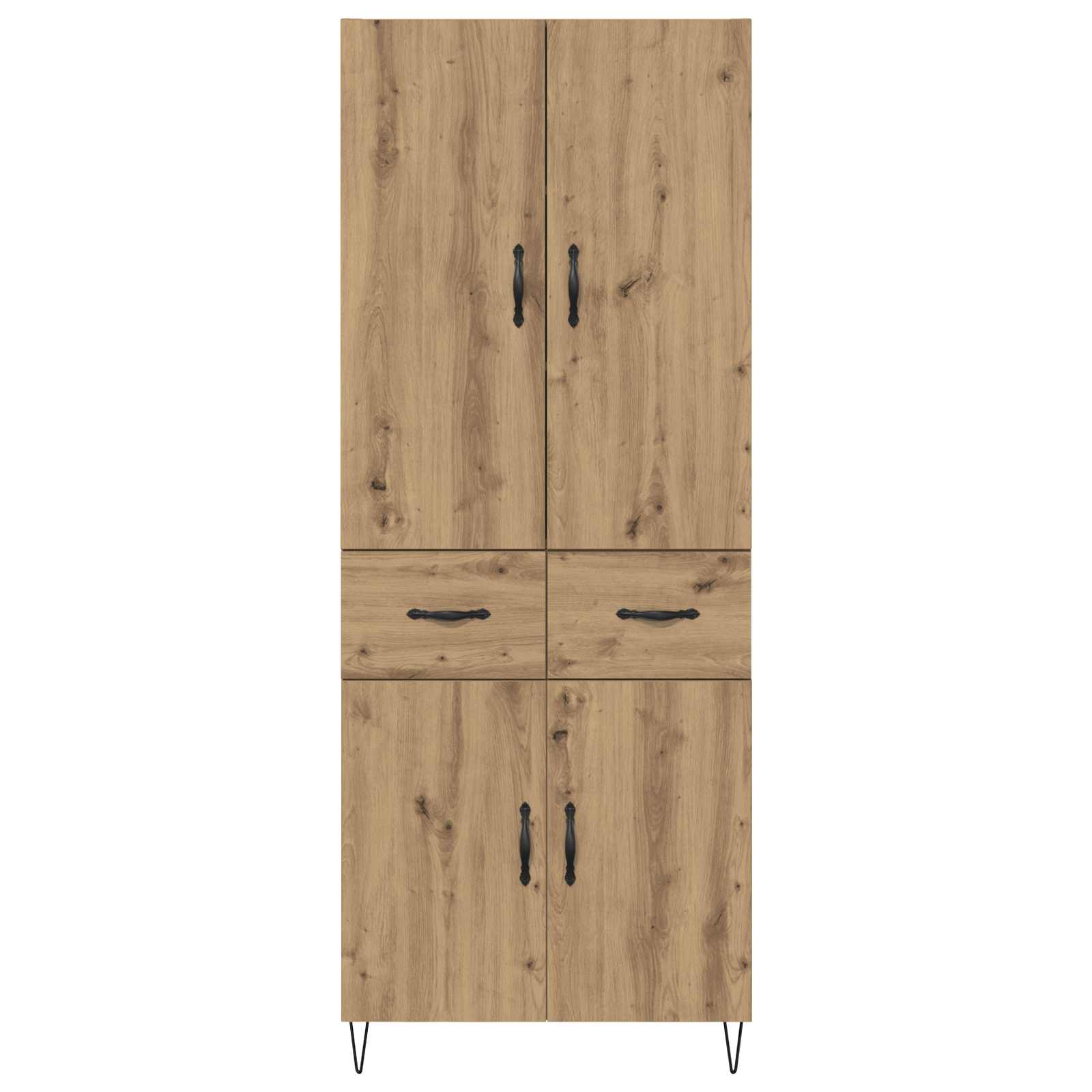 Highboard 2 stk. Artisan-Eiche 69,5 x 34 x 180 cm Holzwerkstoff