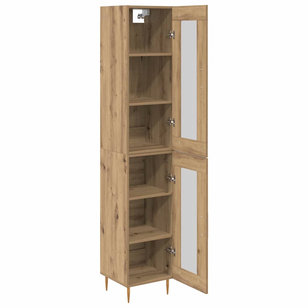 Highboard 2 stk. Artisan-Eiche 34,5 x 34 x 180 cm Holzwerkstoff