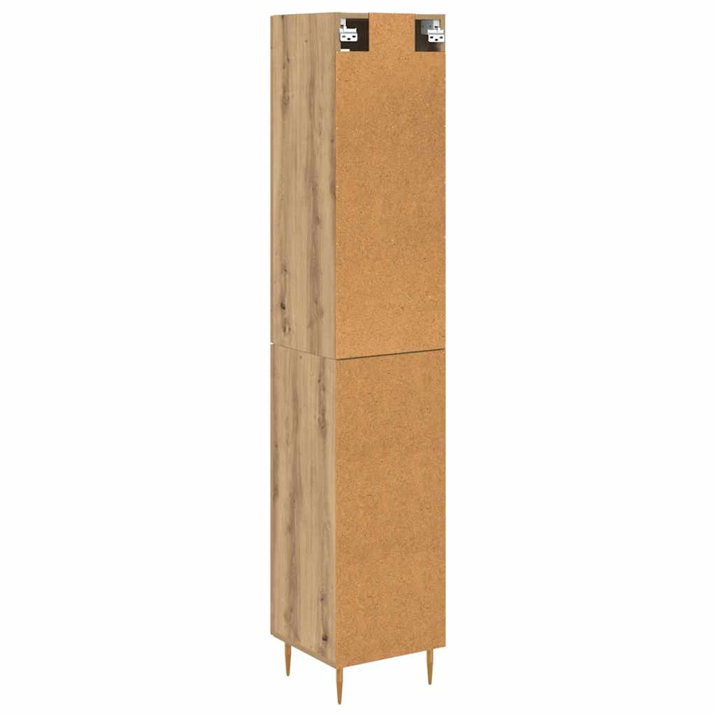Highboard 2 stk. Artisan-Eiche 34,5 x 34 x 180 cm Holzwerkstoff