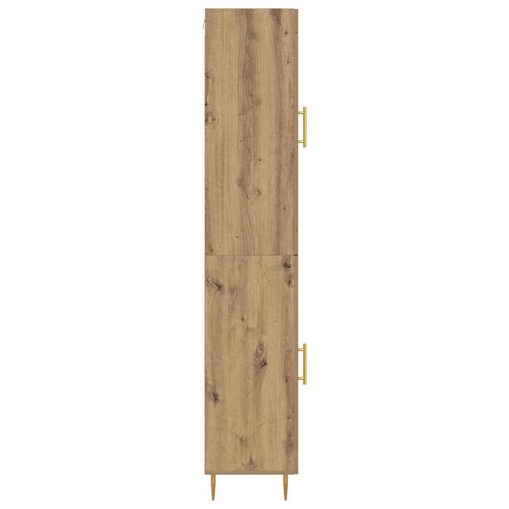 Highboard 2 stk. Artisan-Eiche 34,5 x 34 x 180 cm Holzwerkstoff