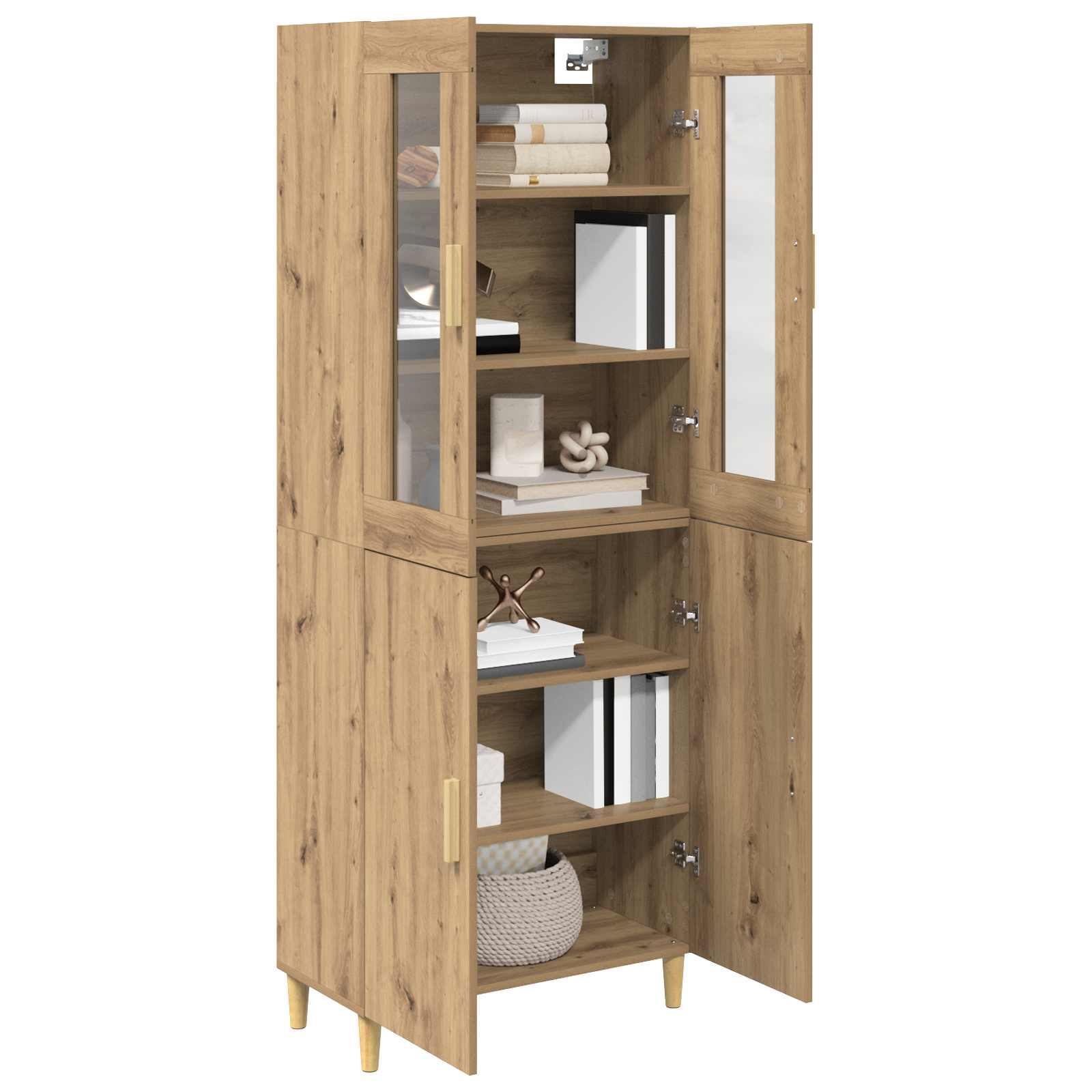 Highboard Artisan-Eiche 69,5 x 34 x 180 cm