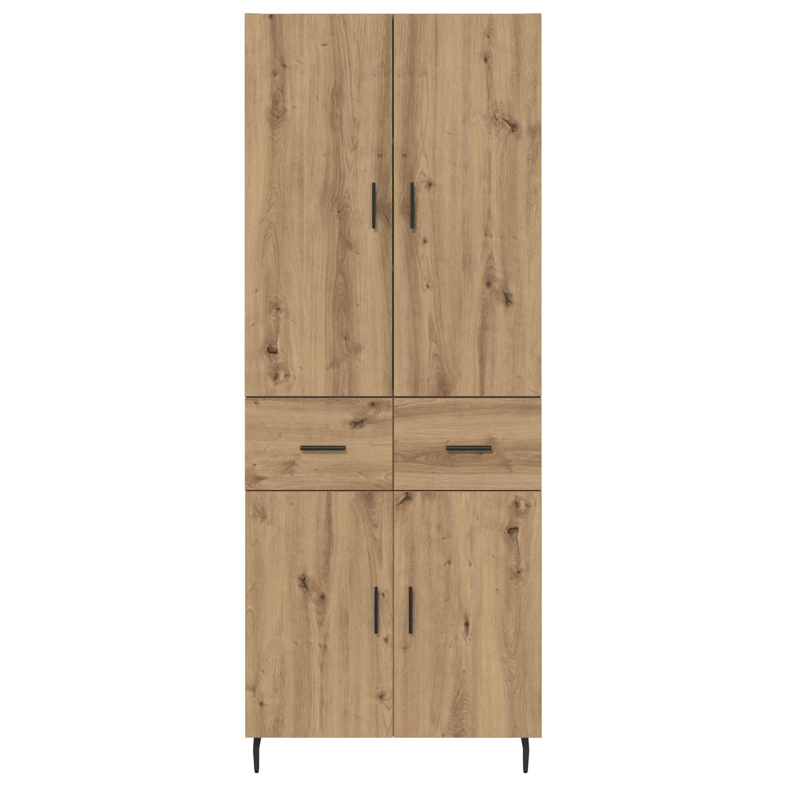 Highboard 2 pcs Artisan-Eiche 69,5 x 34 x 180 cm Holzwerkstoff