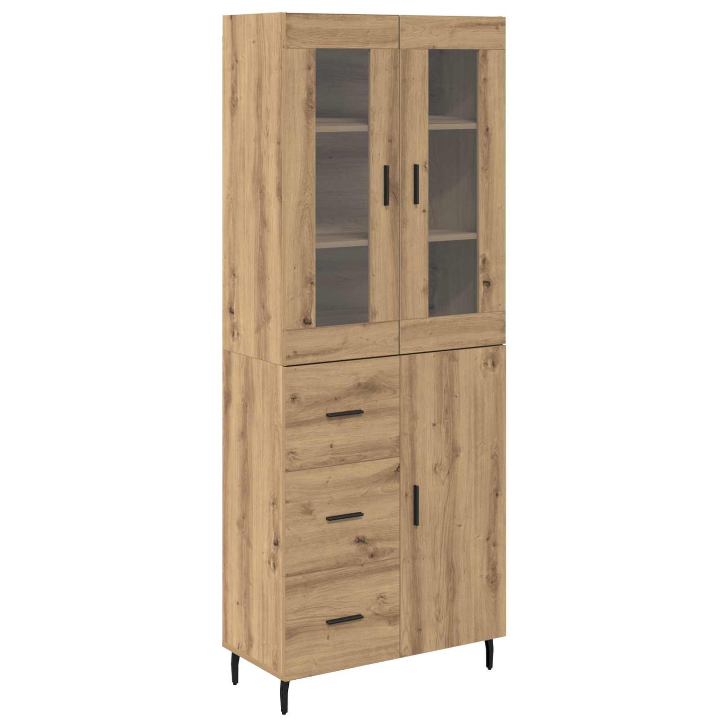 Highboard 2 stk. Artisan-Eiche 69,5 x 34 x 180 cm Holzwerkstoff