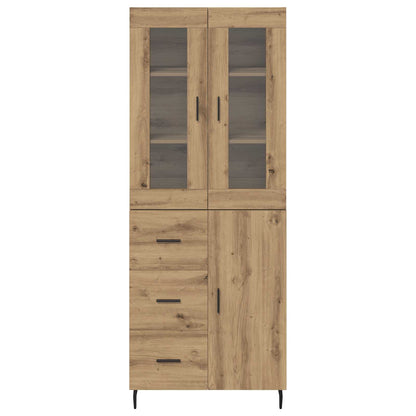 Highboard 2 stk. Artisan-Eiche 69,5 x 34 x 180 cm Holzwerkstoff