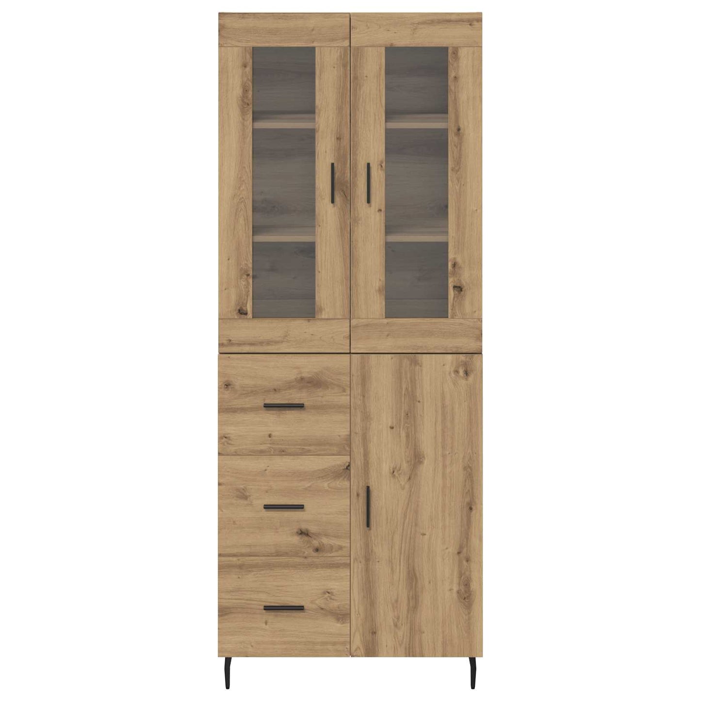 Highboard 2 stk. Artisan-Eiche 69,5 x 34 x 180 cm Holzwerkstoff