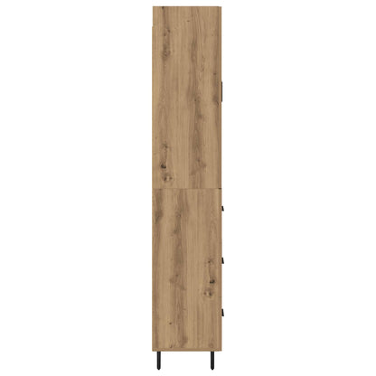 Highboard 2 stk. Artisan-Eiche 69,5 x 34 x 180 cm Holzwerkstoff