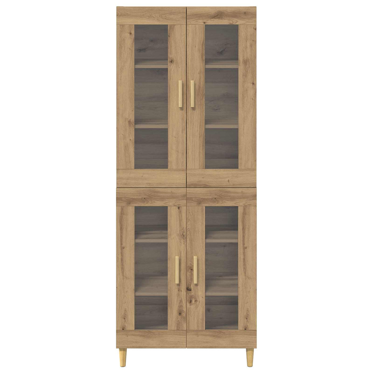 Highboard Artisan-Eiche 69,5 x 34 x 180 cm Holzwerkstoff
