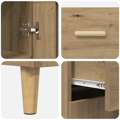 Highboard Artisan-Eiche 69,5 x 34 x 180 cm Holzwerkstoff