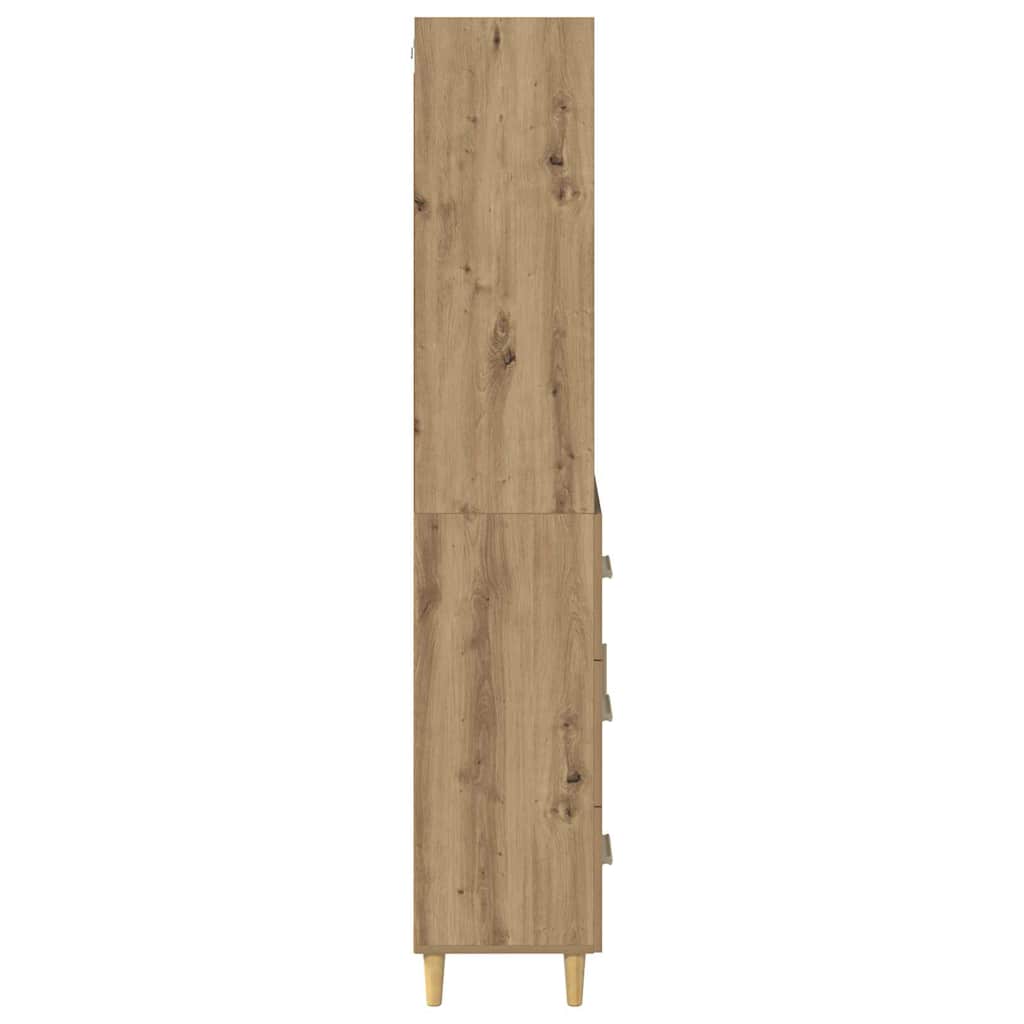 Highboard Artisan-Eiche 69,5 x 34 x 180 cm Holzwerkstoff