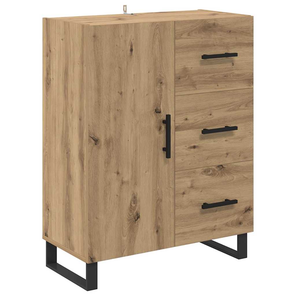Highboard 2 stk. Artisan-Eiche 69,5 x 34 x 180 cm