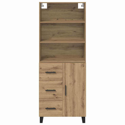 Highboard 2 stk. Artisan-Eiche 69,5 x 34 x 180 cm