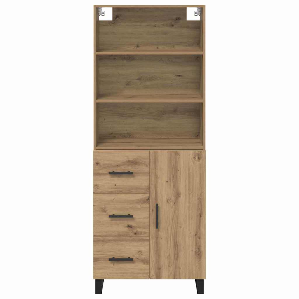 Highboard 2 stk. Artisan-Eiche 69,5 x 34 x 180 cm