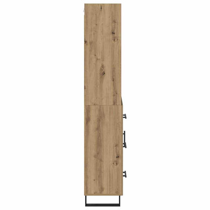 Highboard 2 stk. Artisan-Eiche 69,5 x 34 x 180 cm