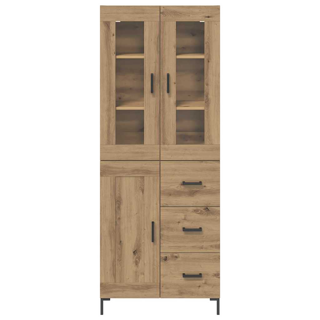 Highboard 2 pcs Artisan-Eiche 69,5 x 34 x 180 cm Holzwerkstoff